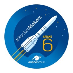 STICKER ARIANE 6 RM BLEU