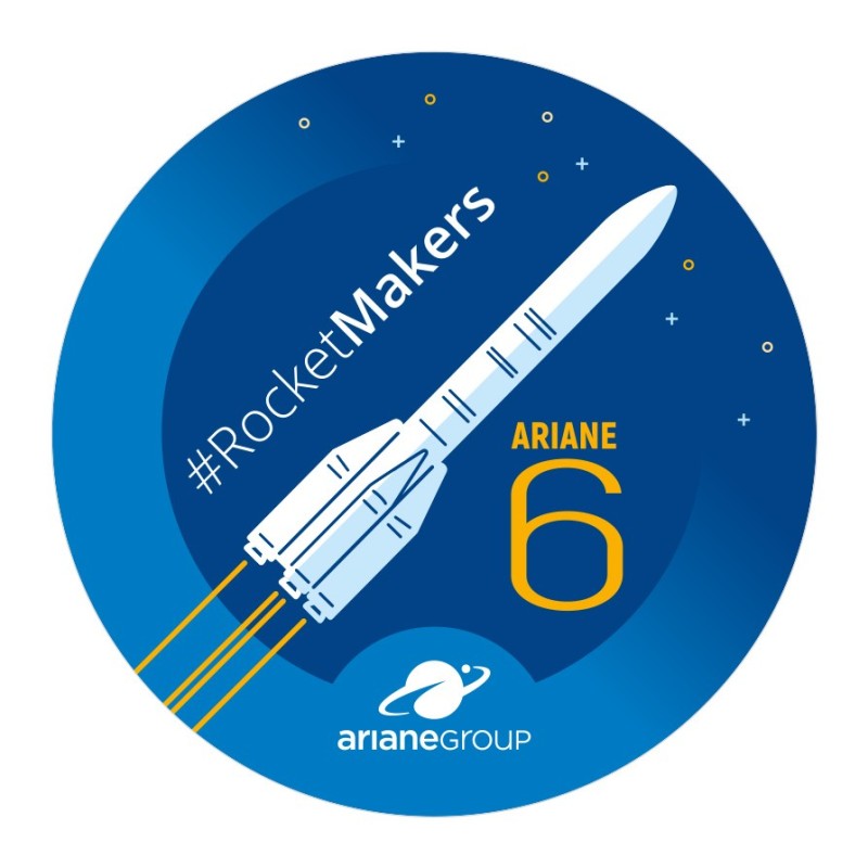 STICKER ARIANE 6 RM BLEU